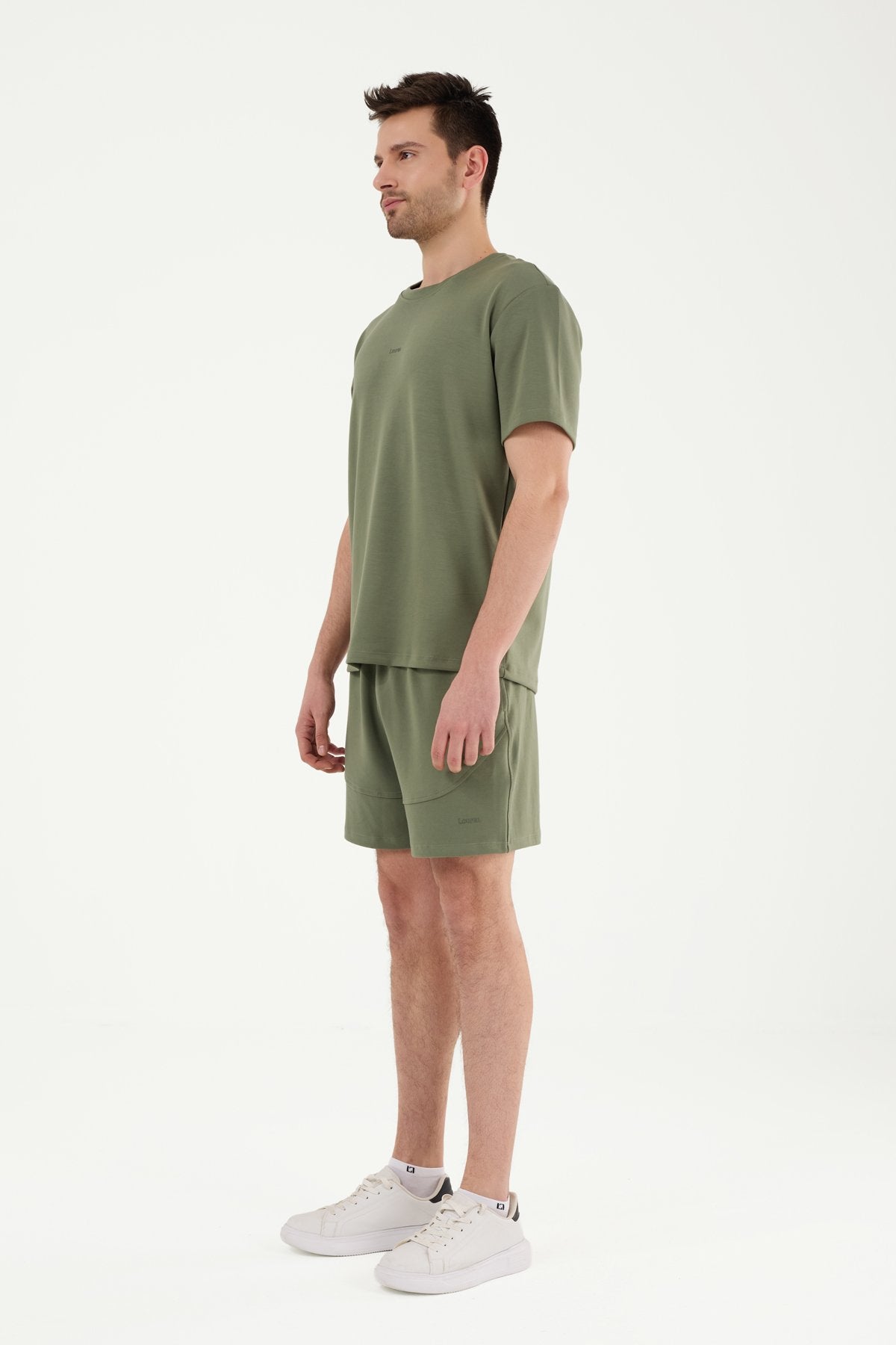 W860 Modal Kumaş Lastik Detyalı Penye Şort