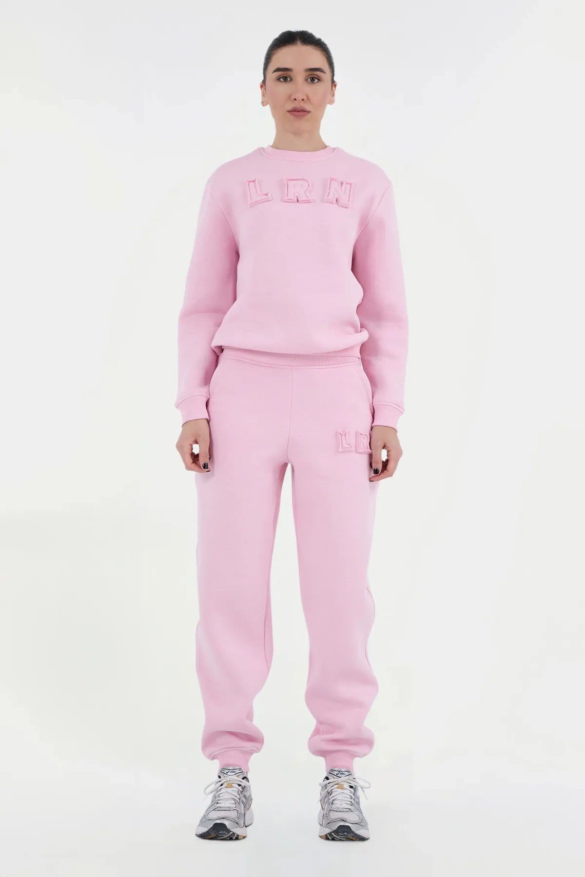 LRN Oversize Eşofman Altı - Pembe