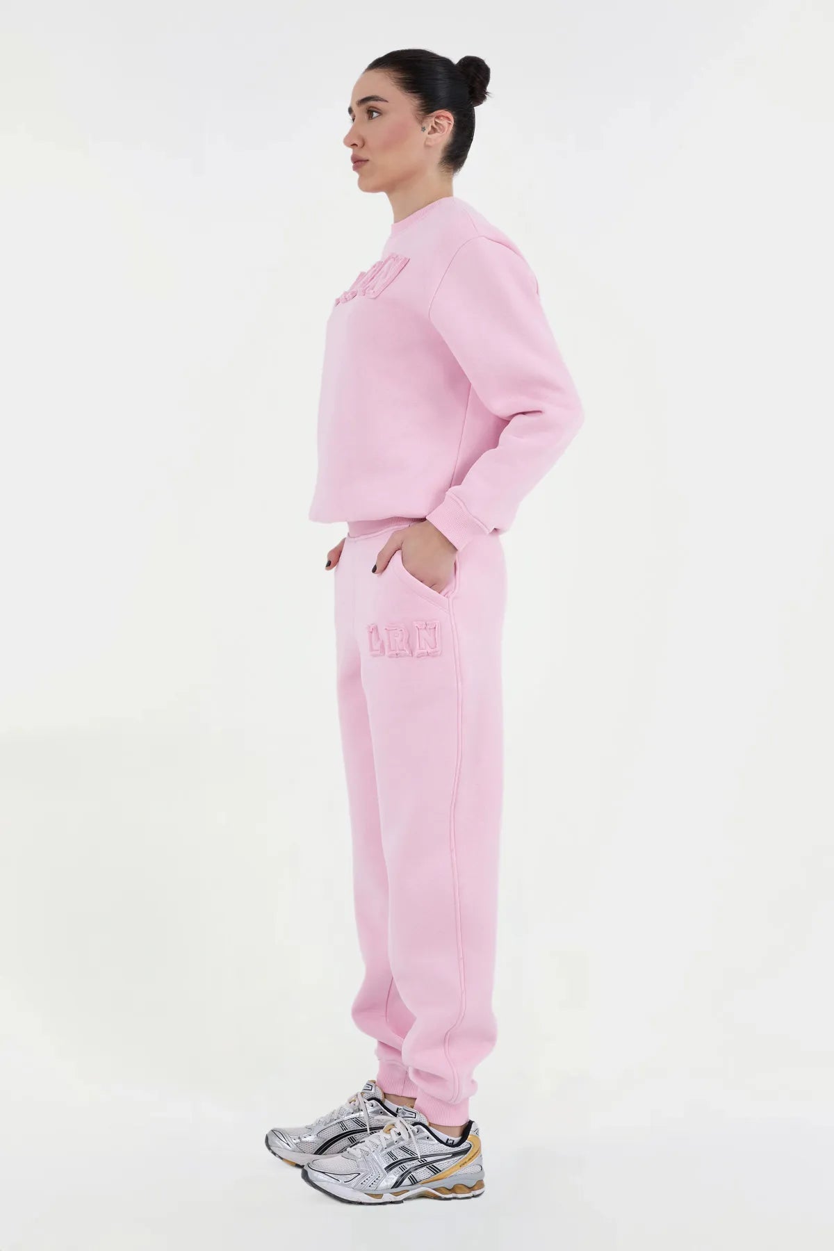 LRN Oversize Eşofman Altı - Pembe