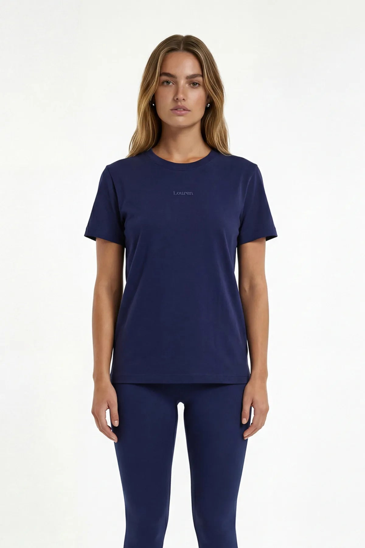 Modal Kumaş Rahat Kesim Tshirt - Lacivert