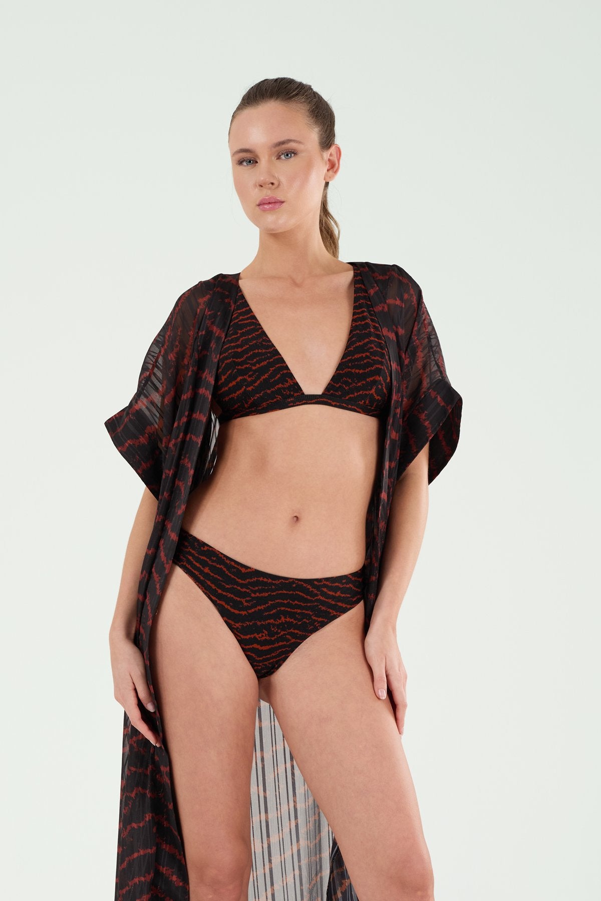 P25040 UZUN BAĞLAMALI KAFTAN