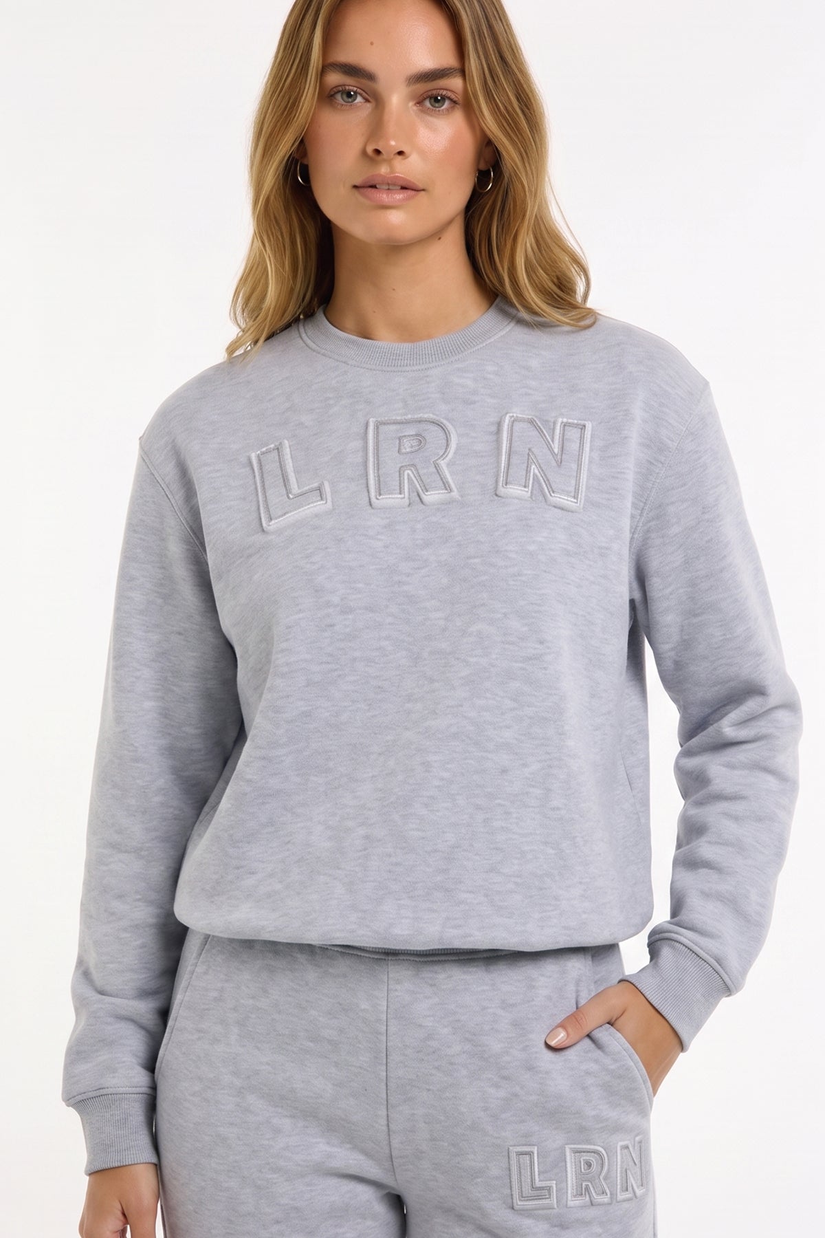 LRN Oversize Eşofman Üstü W723 - Gri