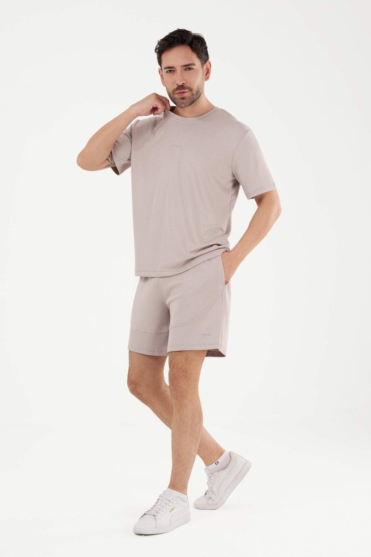 W857 Modal Kumaş Bisiklet Yaka T-shirt