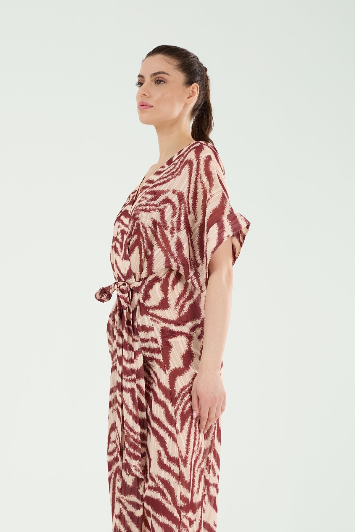 P25040 UZUN BAĞLAMALI KAFTAN