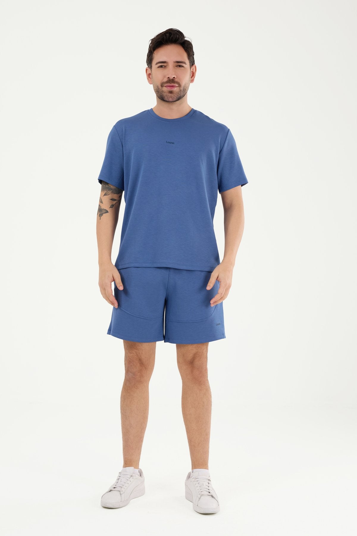 W857 Modal Kumaş Bisiklet Yaka T-shirt