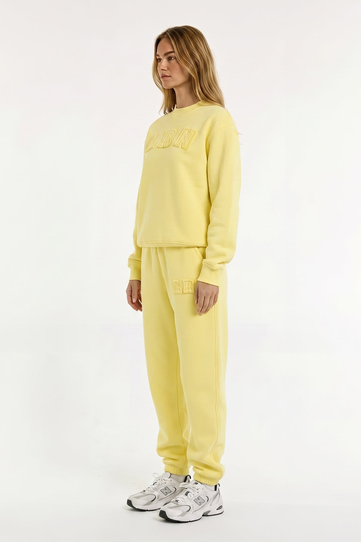 LRN Oversize Eşofman Altı W724 - Sarı