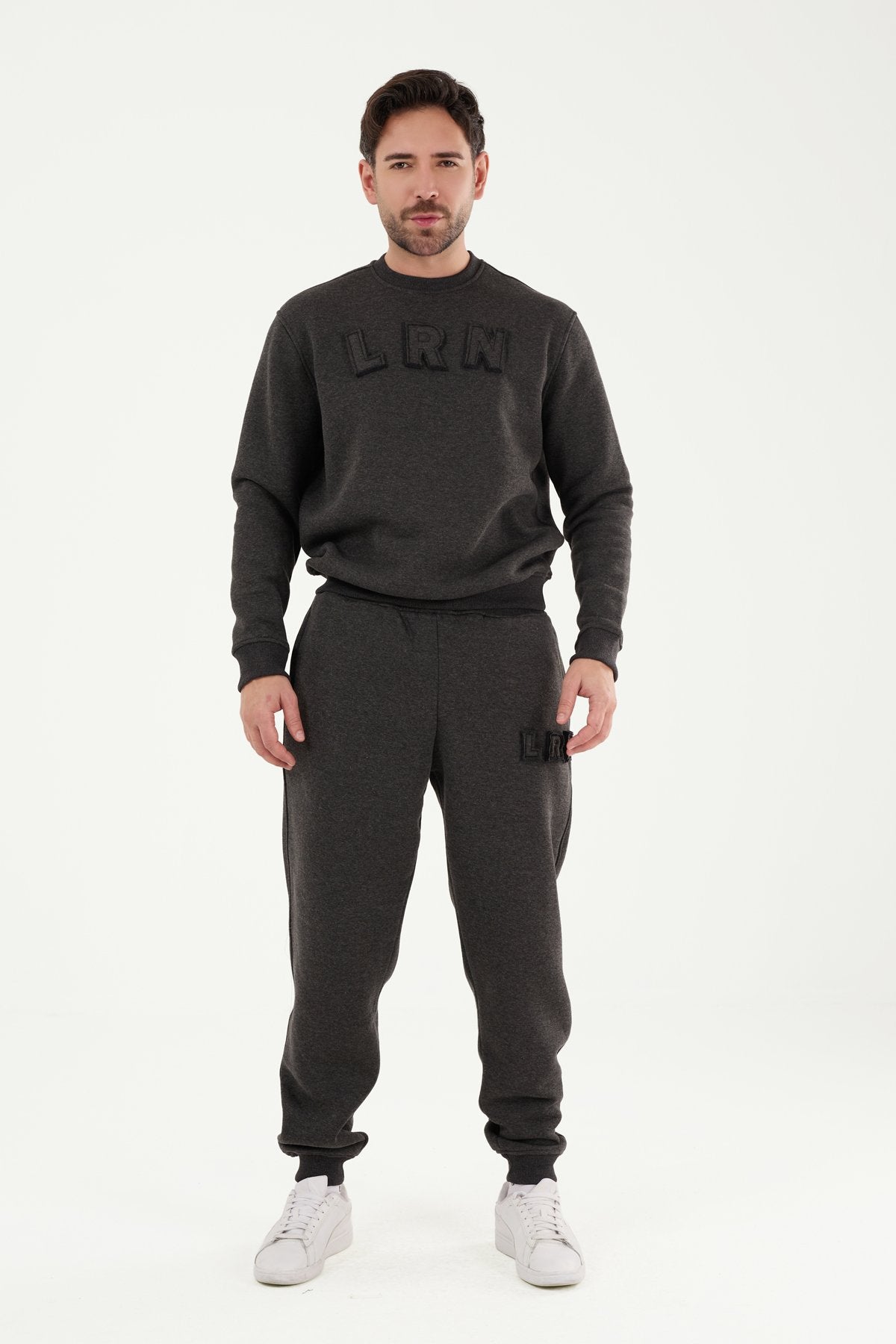 W863 Şardonlu Oversize Eşofman Üstü