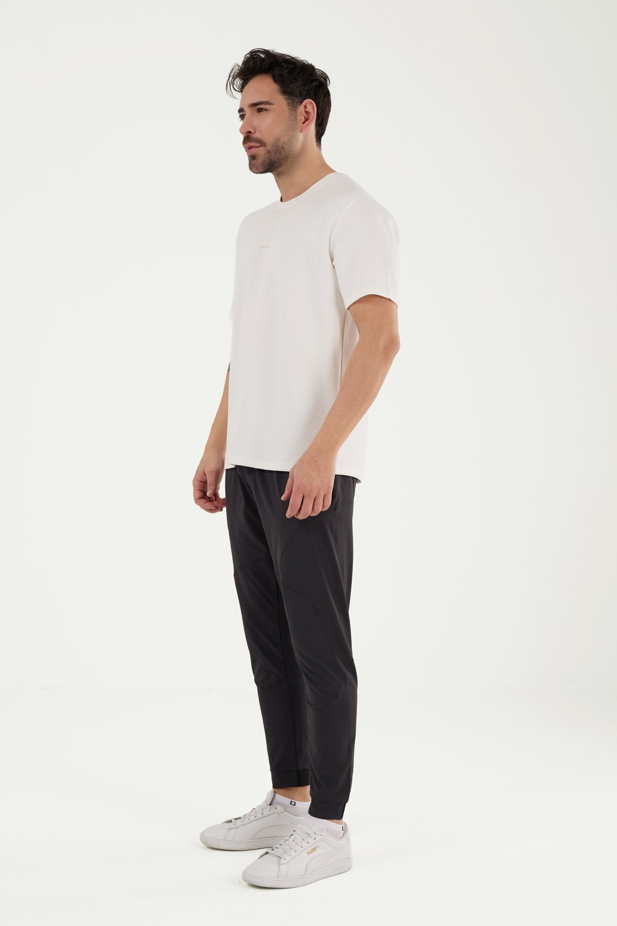 W857 Modal Kumaş Bisiklet Yaka T-shirt