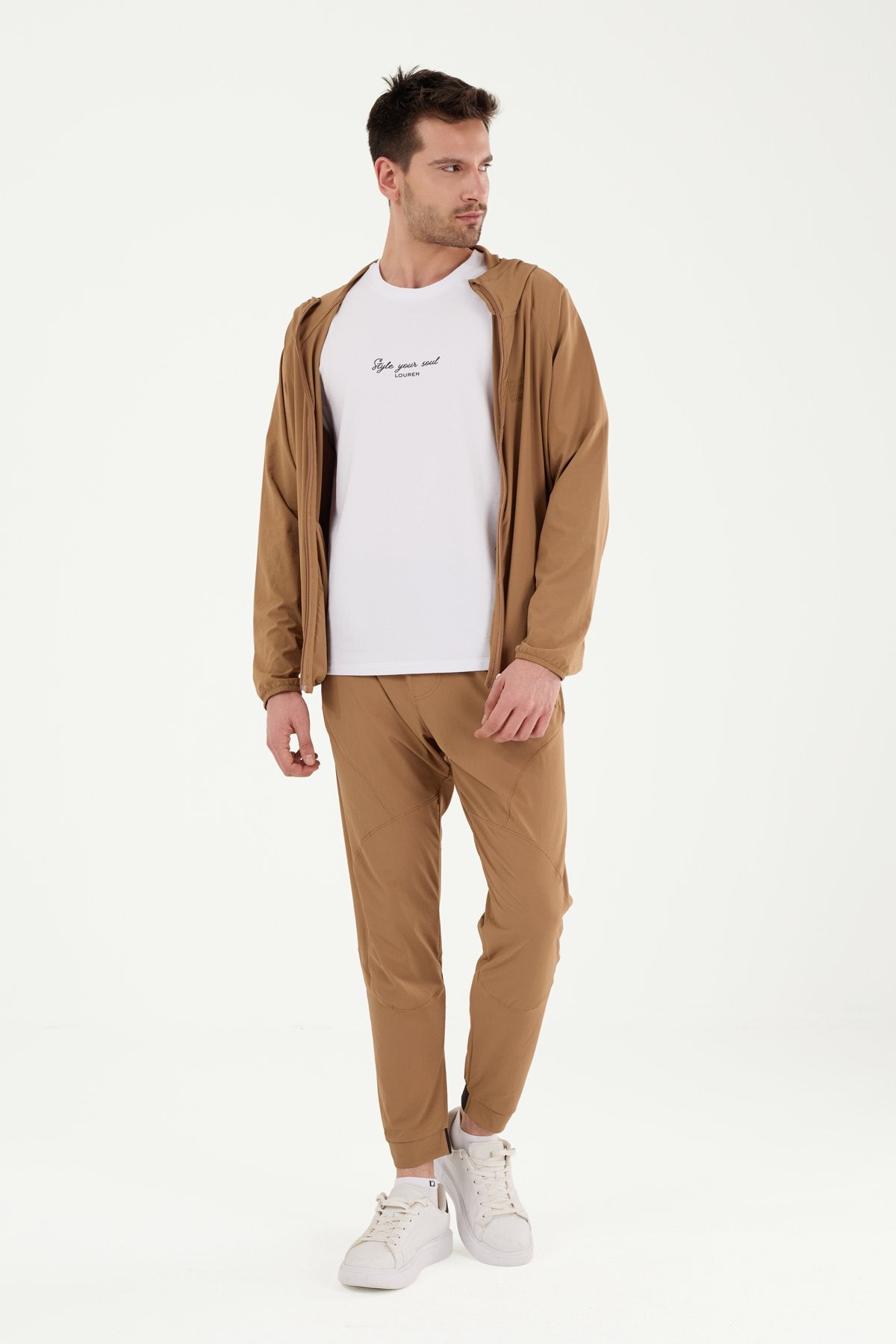 W864 Kapüşonlu Koşucu Üst