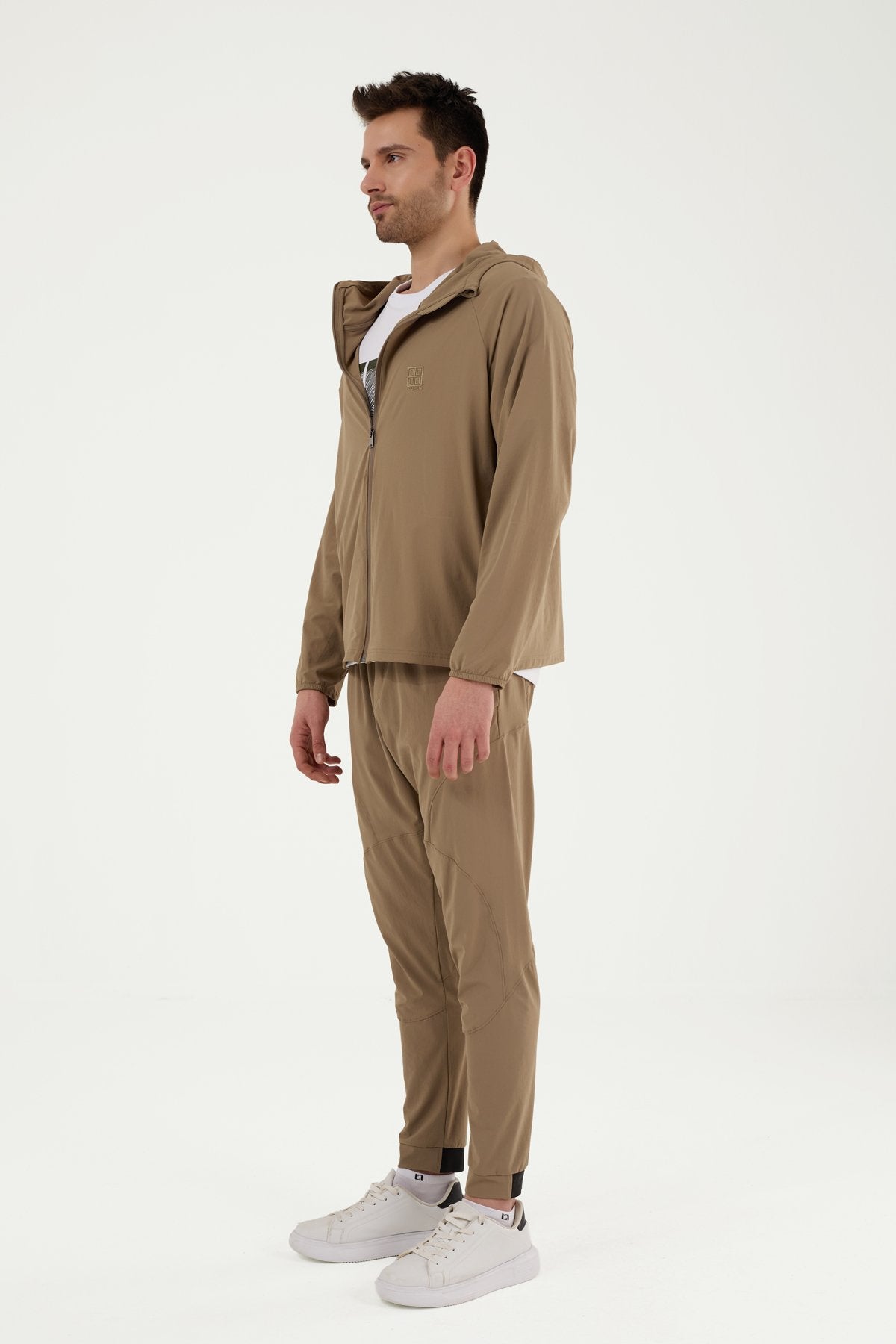 W864 Kapüşonlu Koşucu Üst