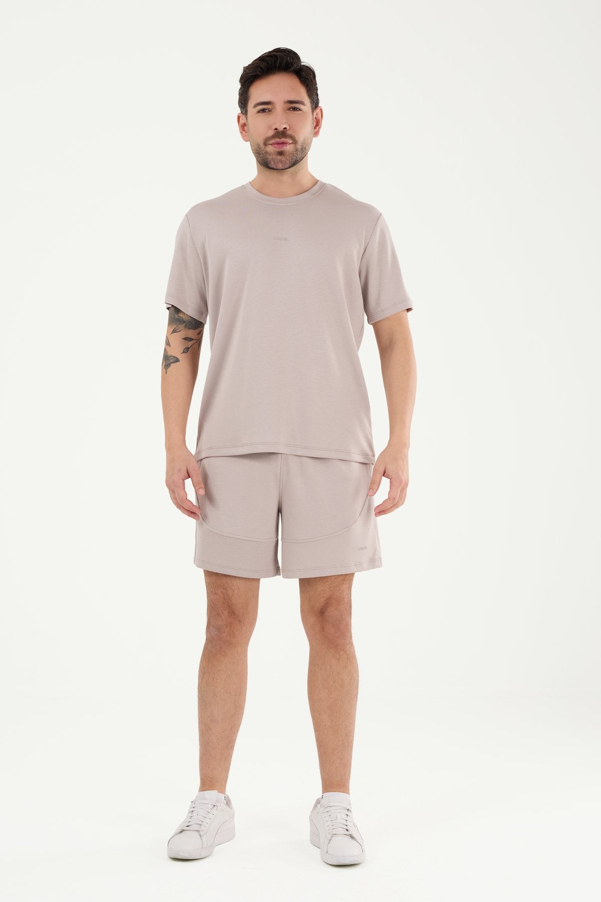 W857 Modal Kumaş Bisiklet Yaka T-shirt