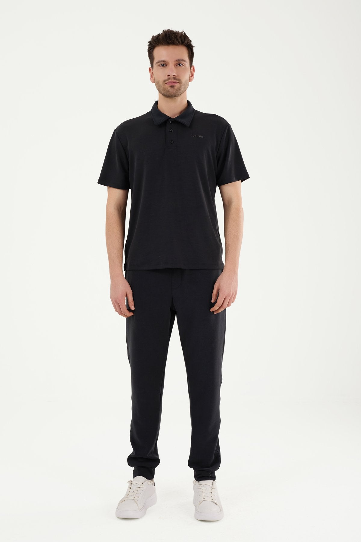 W867 Polo Yaka Modal Kumaş T-Shirt