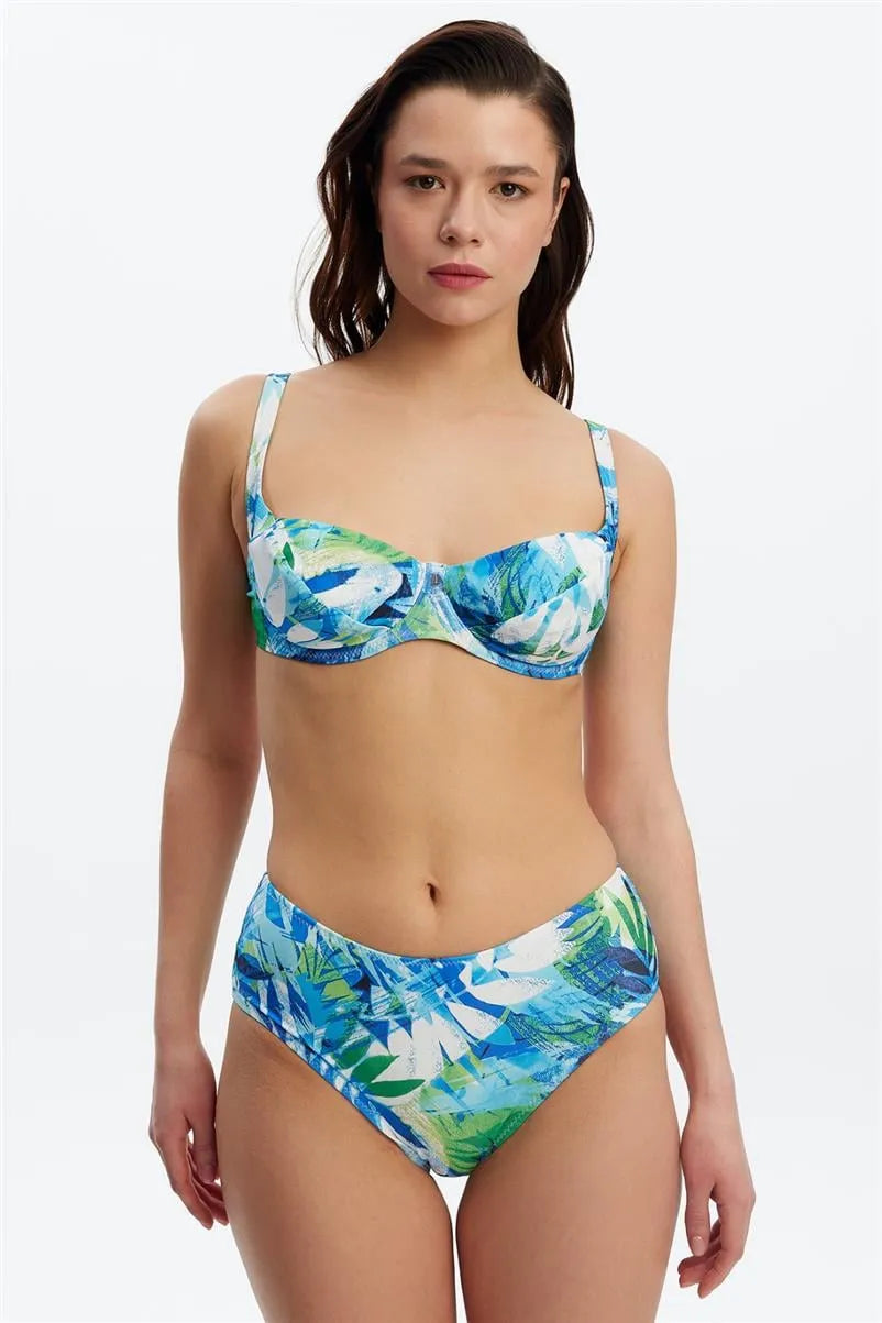 Balenli Bikini Takımı - Mavi