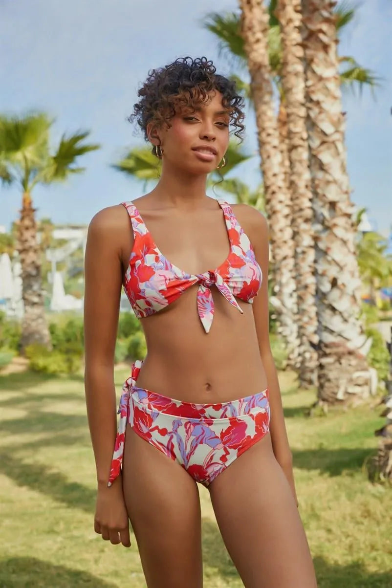 B1514 Üçgen Bikini Takımı - Kırmızı