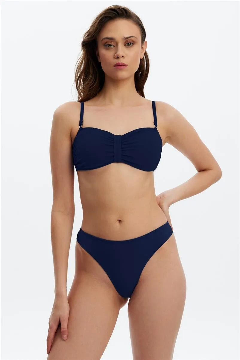 MM8501 Straplez Bikini Üstü - Lacivert