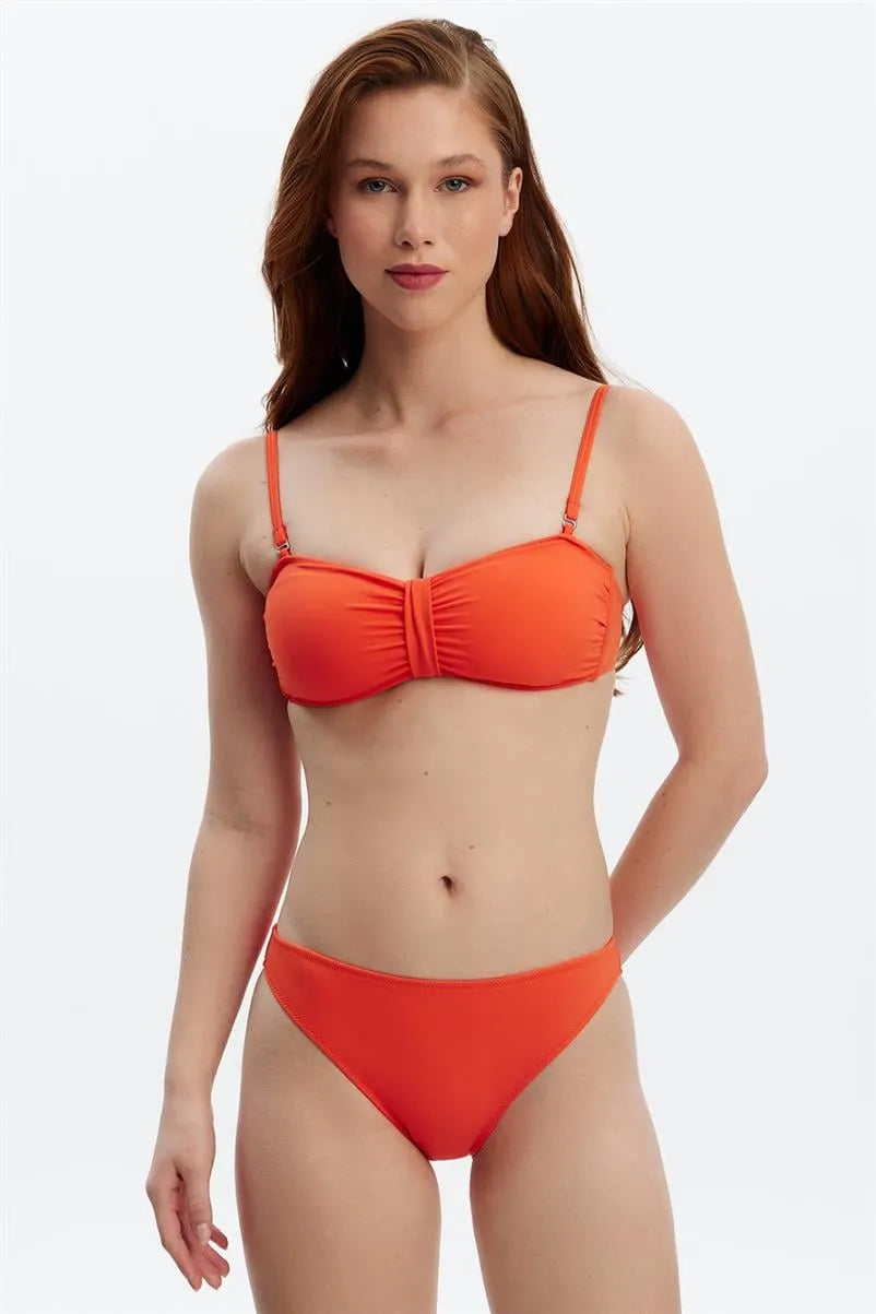 MM8501 Straplez Bikini Üstü - Oranj