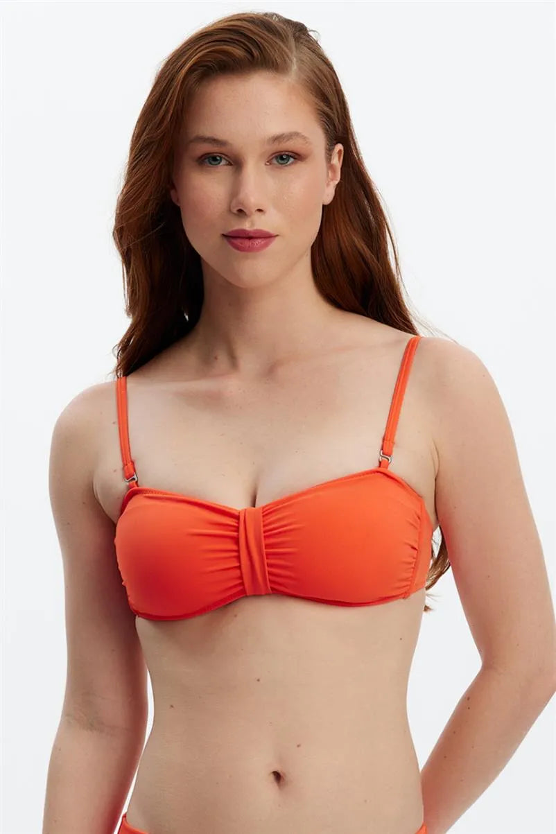 MM8501 Straplez Bikini Üstü - Oranj