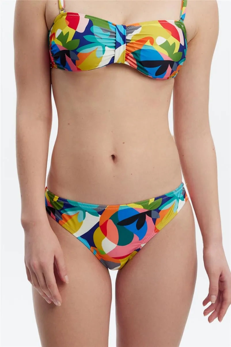 MM8506 Brazilian Bikini Altı - Desenli