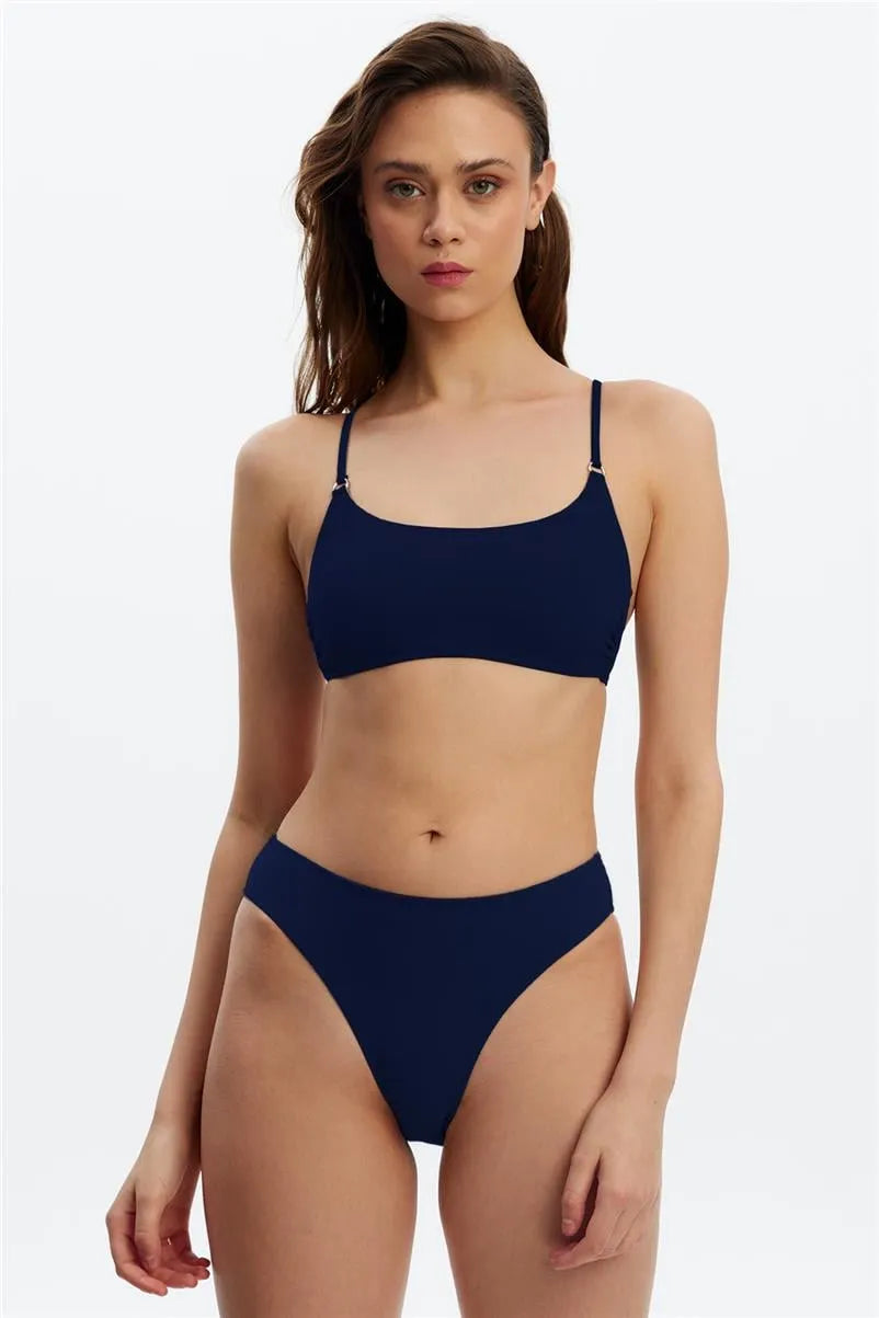 MM8507 İnce Kenarlı Bikini Altı - Lacivert