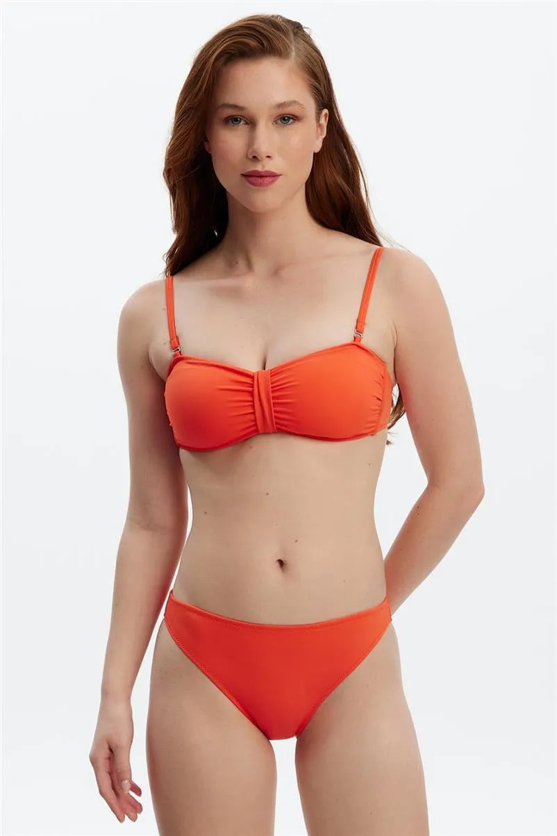MM8507 İnce Kenarlı Bikini Altı - Oranj