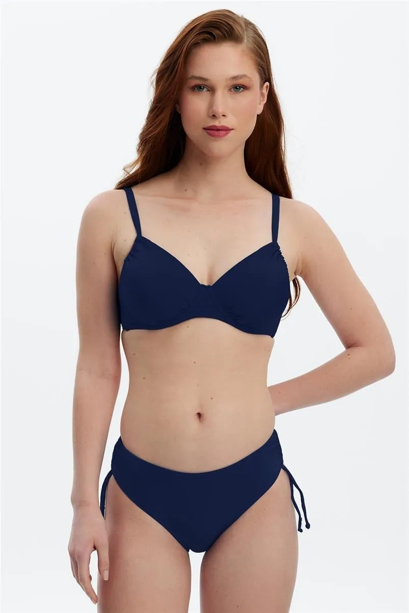 MM8509 Kenarı Tünelli Bikini Altı - Lacviert