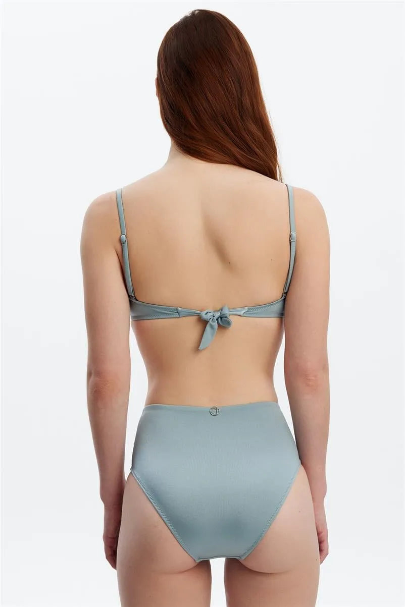 B1640 Boş Kaplı Bikini Takım - Gri