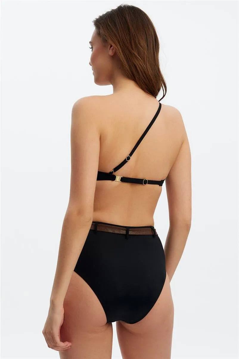 NB1752 Telli Bikini Takım - Siyah