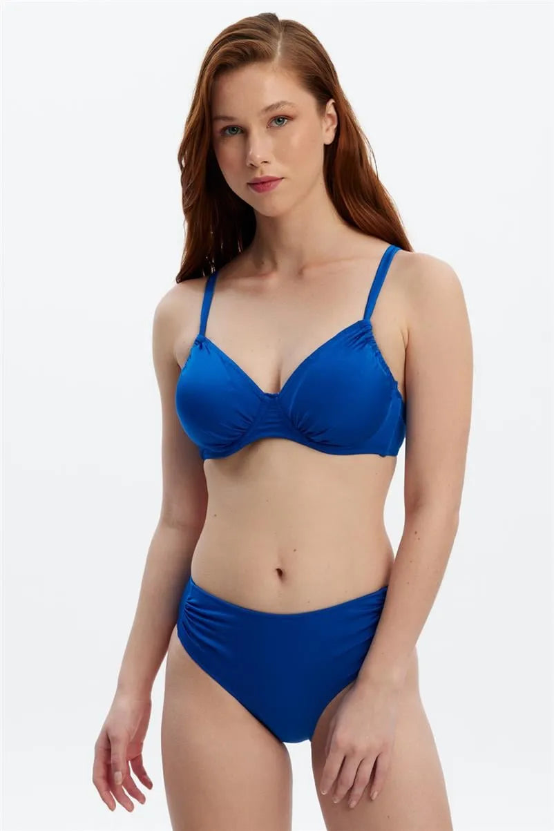 MM8534 Yanı Büzgülü Alt - Mavi