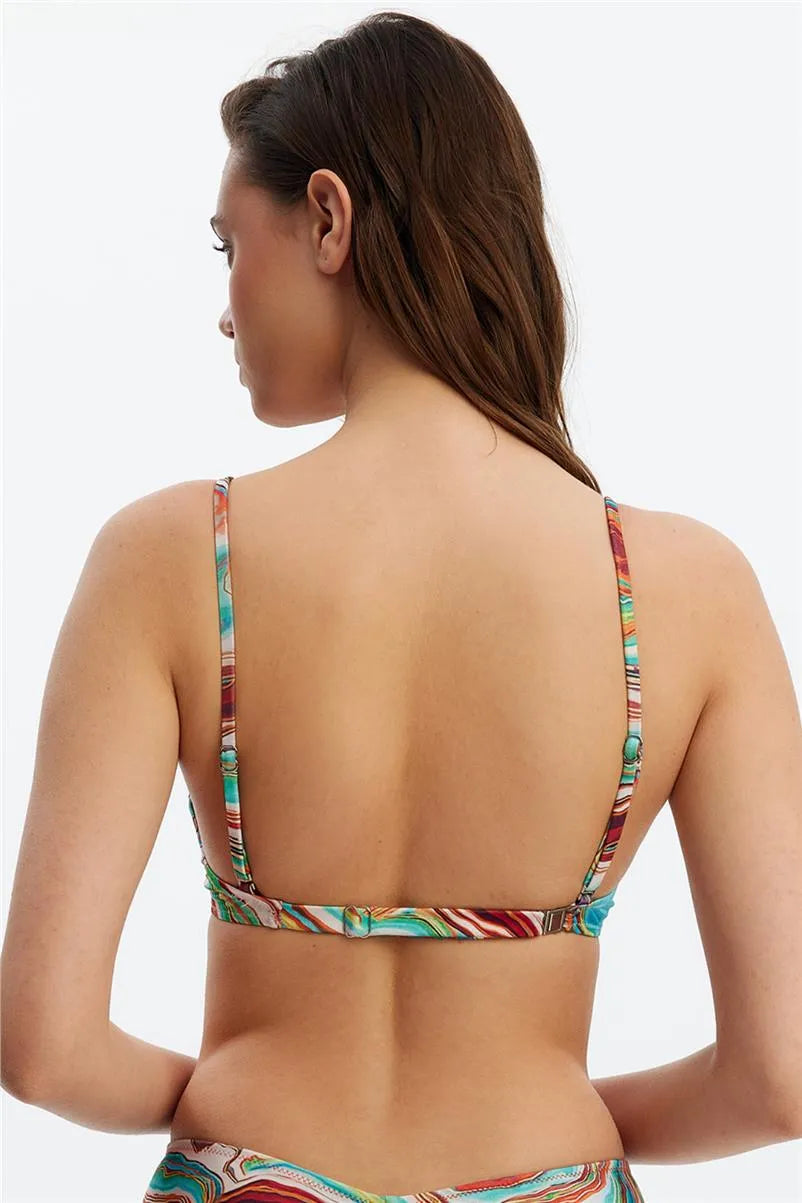 MM8516 Telli Üçgen Üst - Tarçın