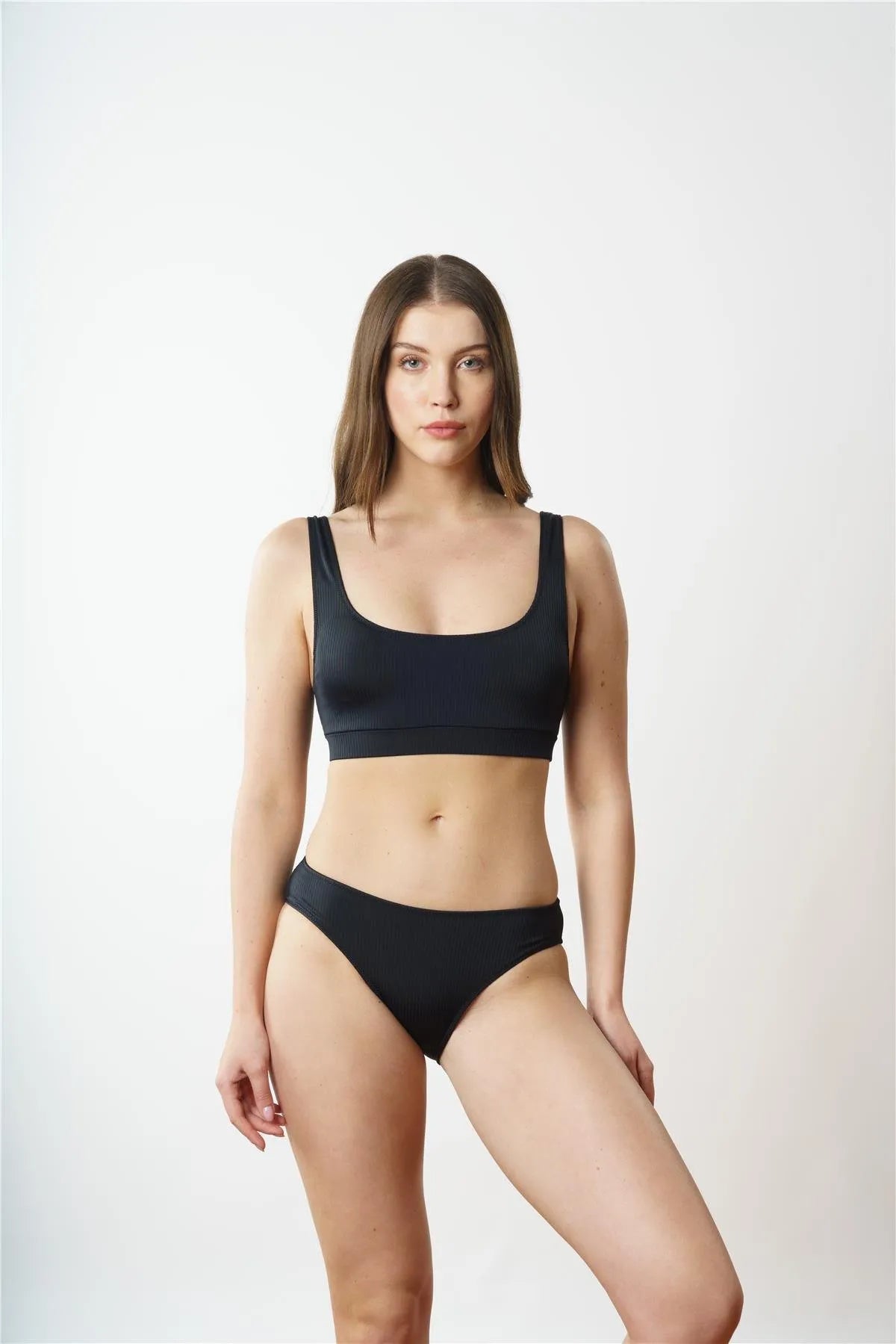 Siyah Sporcu Bikini Takımı