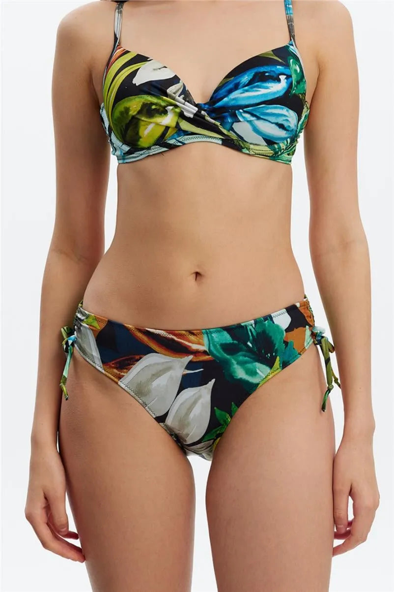 MM8509 Kenarı Tünelli Bikini Altı - Haki