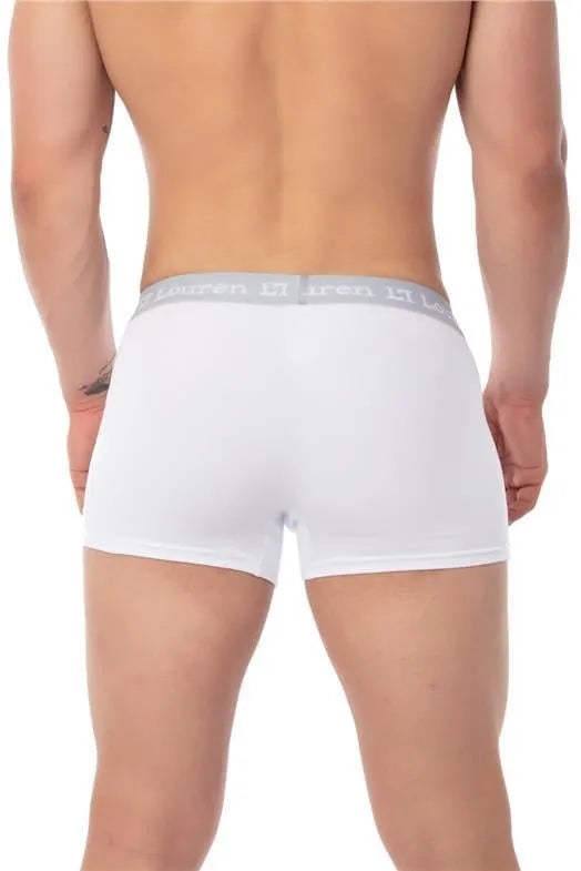 U625 Erkek 3'lü Boxer - Beyaz