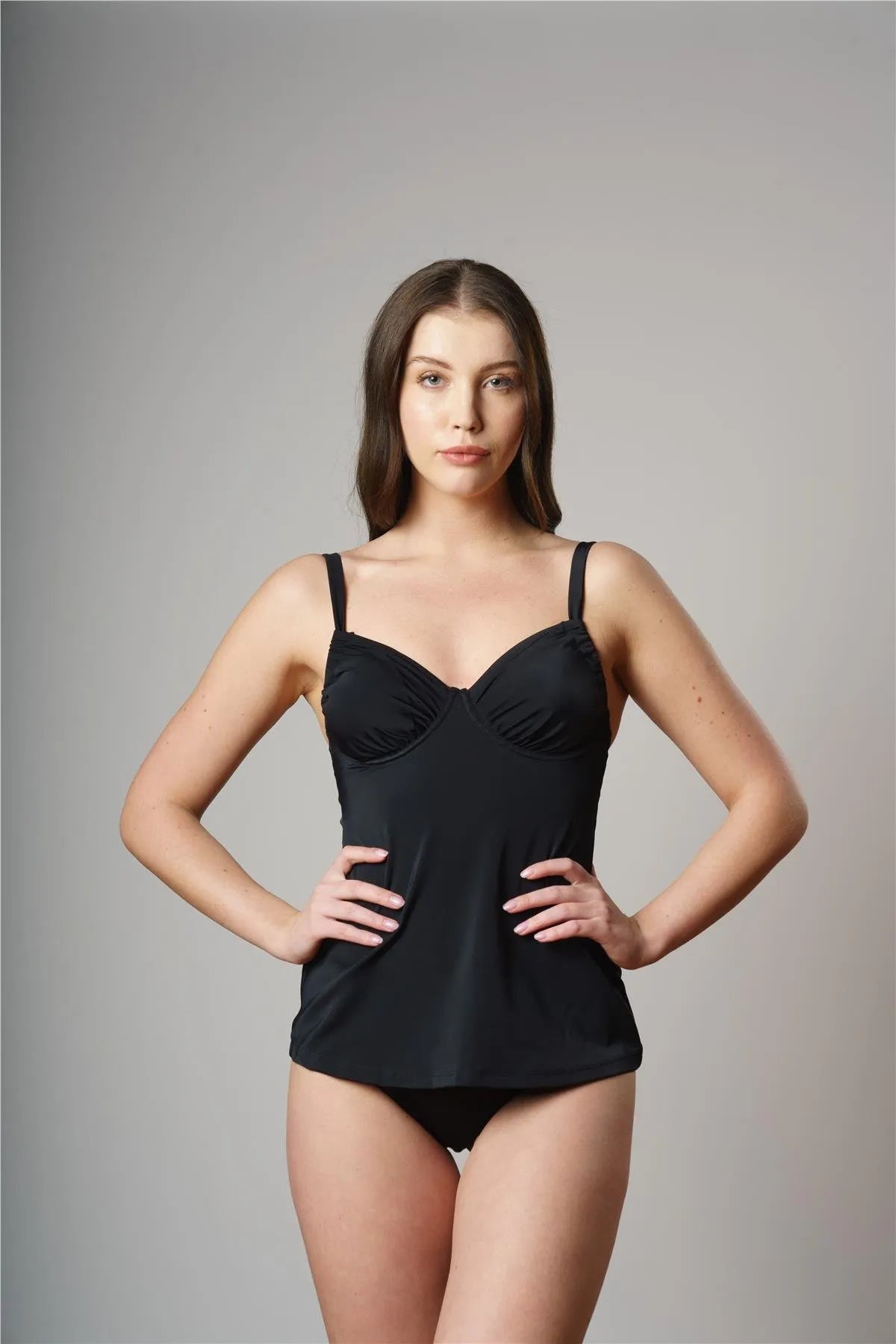 T4801 Ayarlanabilir Tankini - Siyah