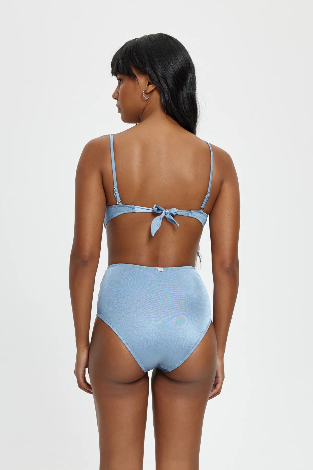 B1858 Boş Kaplı Straplez Bikini Takımı - Gri