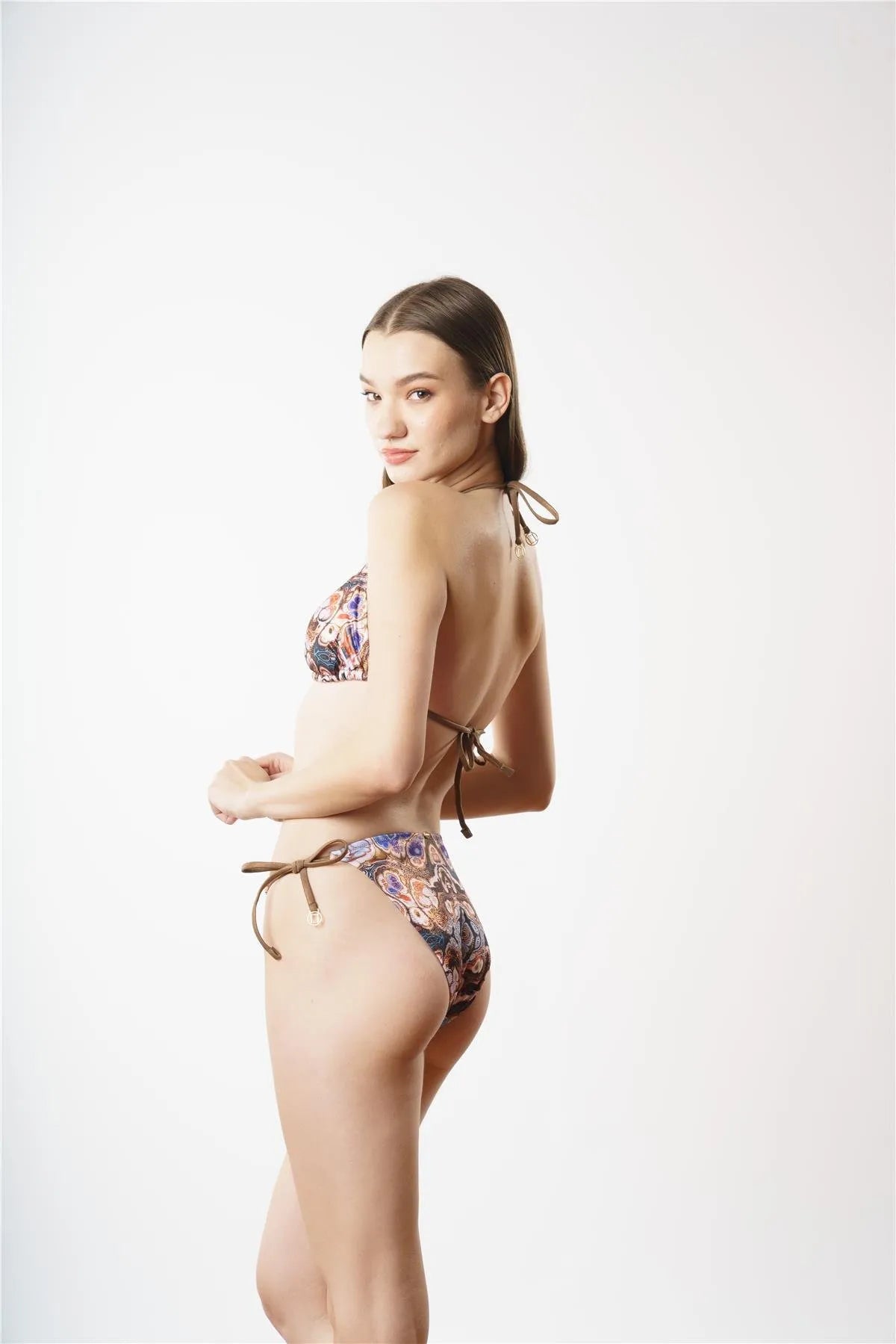 B1863 Yarım Destekli Bikini Takımı - Bej
