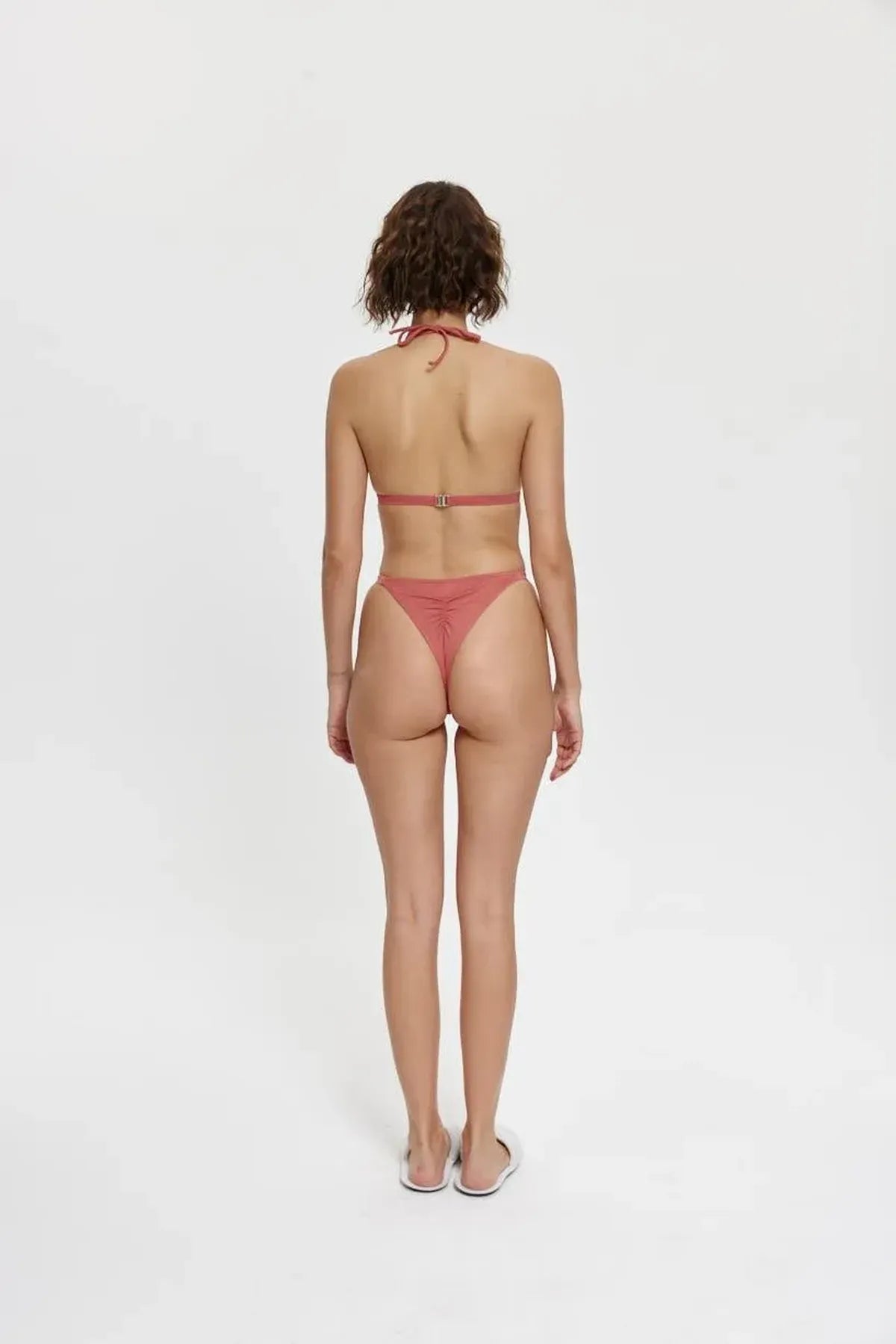 B11000 Yarım Kap Üçgen Bikini Takım - Kiremit