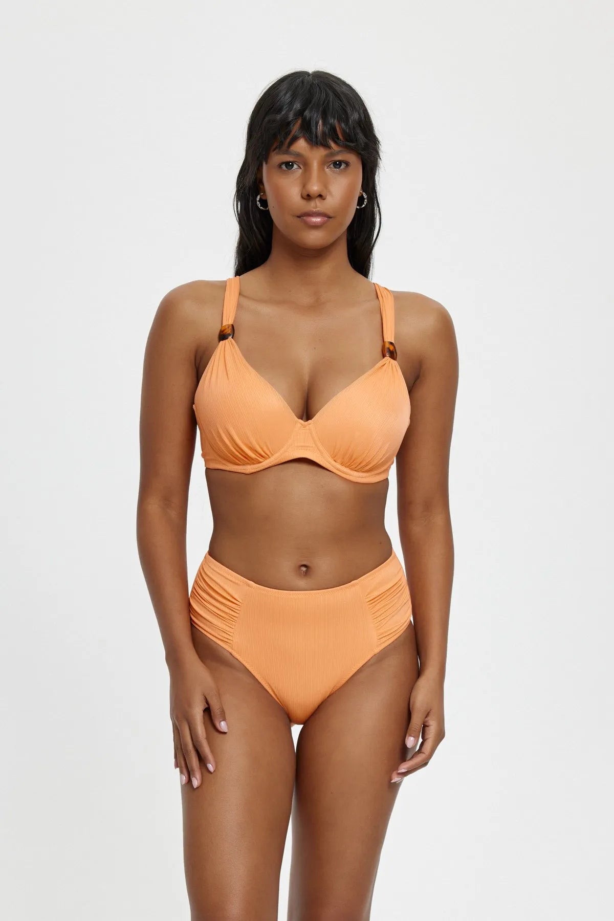 B11002 Boş Kaplı Toparlayıcı Bikini Takım - Bordo