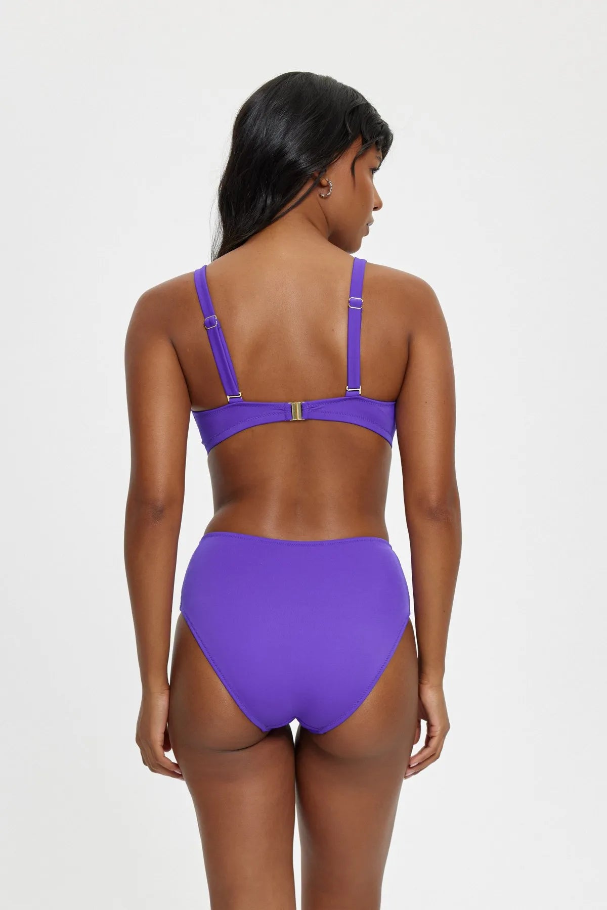 B11029 Boş Kaplı Toparlayıcı Bikini Takımı - Mor