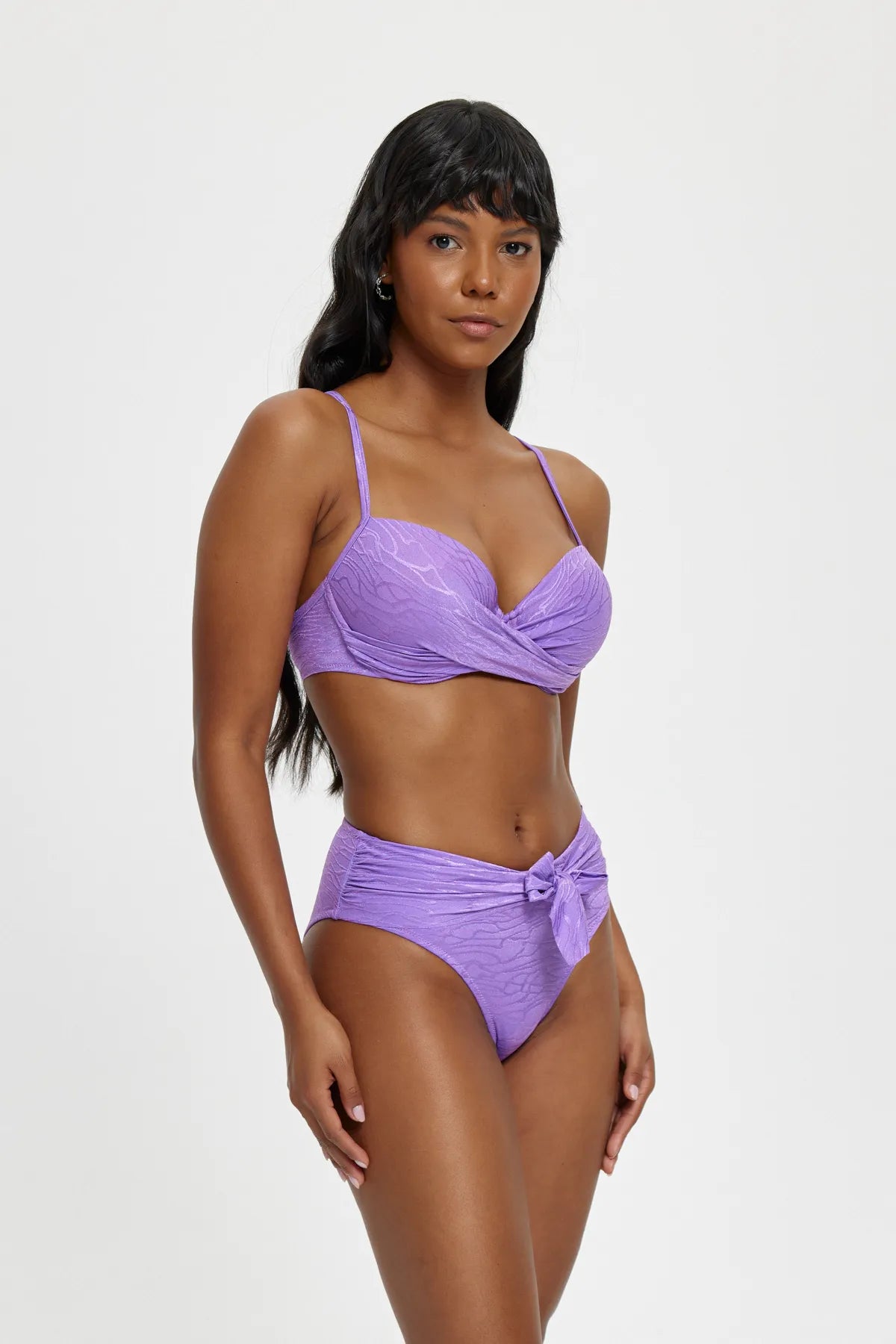 B11092 Boş Kaplı Bikini Takımı - Mor