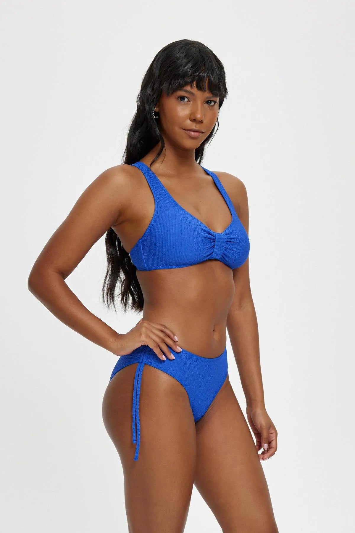 B11113 Luplu Toparlayıcı Bikini Takımı - Saks