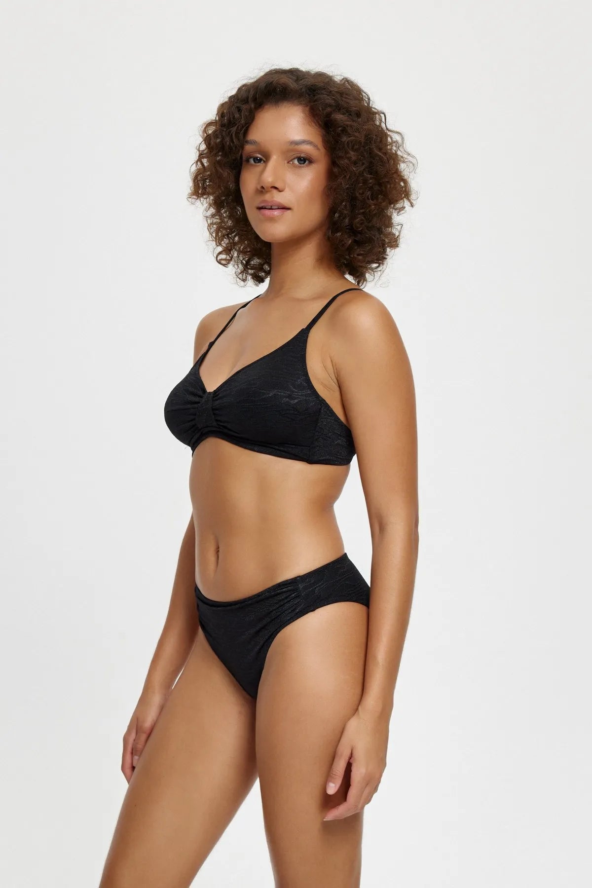 B11106 Luplu Toparlayıcı Bikini Takımı - Siyah