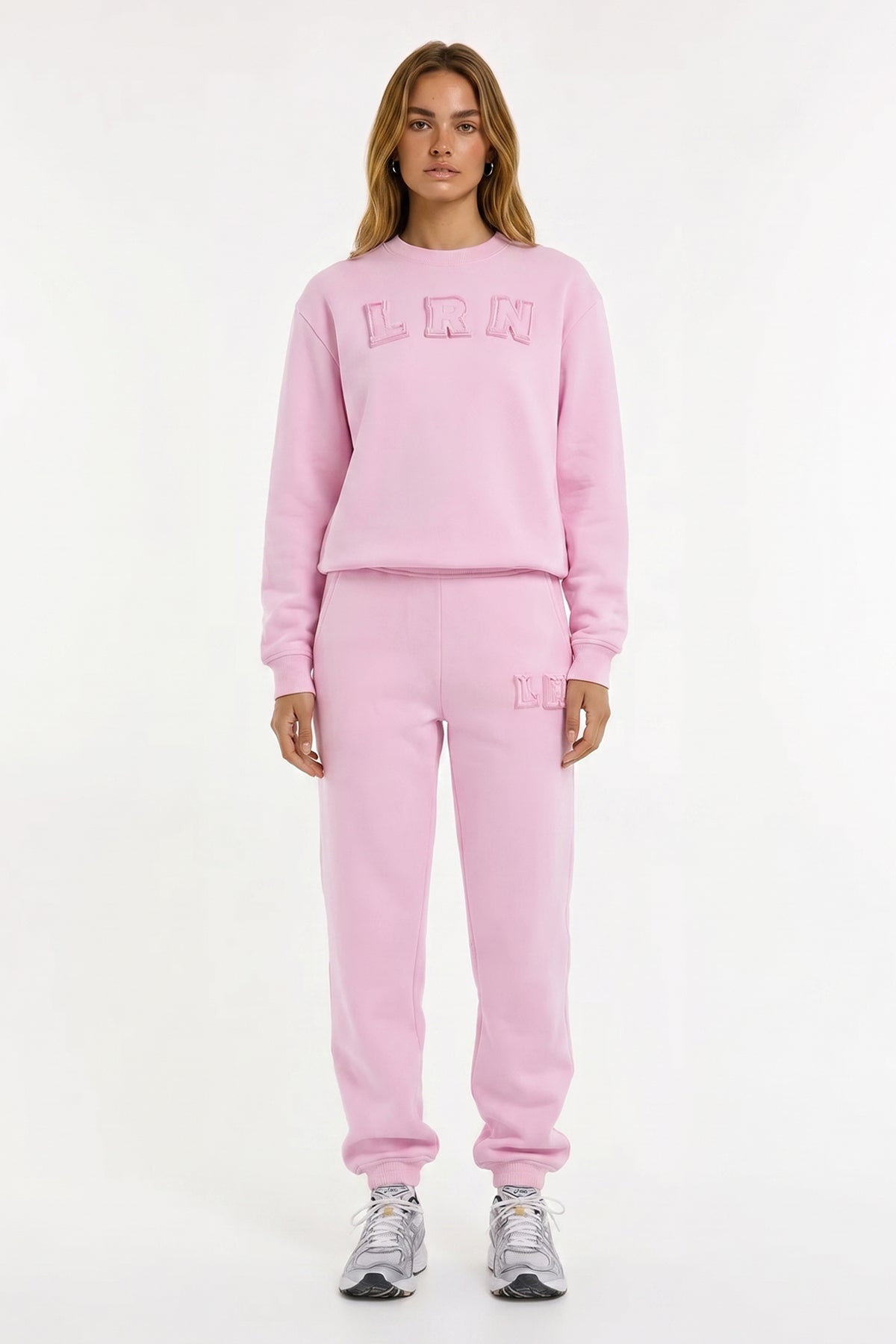 LRN Oversize Eşofman Altı  W724 - Pembe