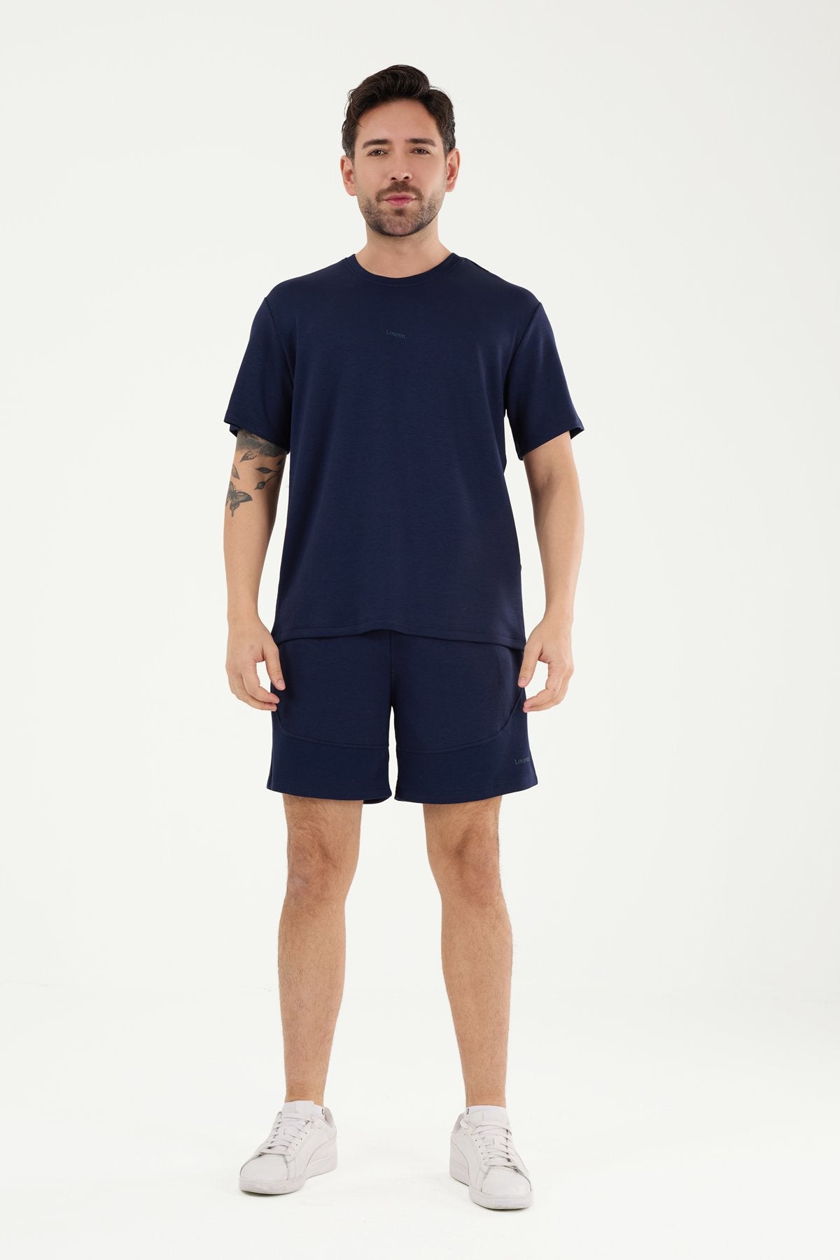 W857 Modal Kumaş Bisiklet Yaka T-shirt