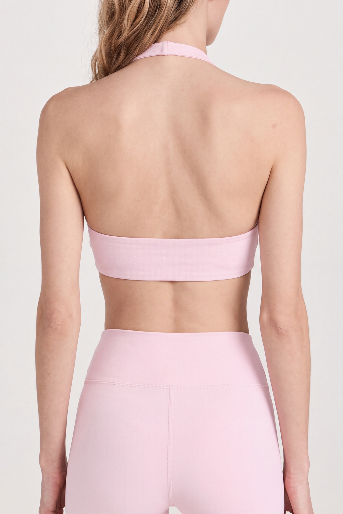İnce Askı V Yaka Spor Bra W588 - Pembe