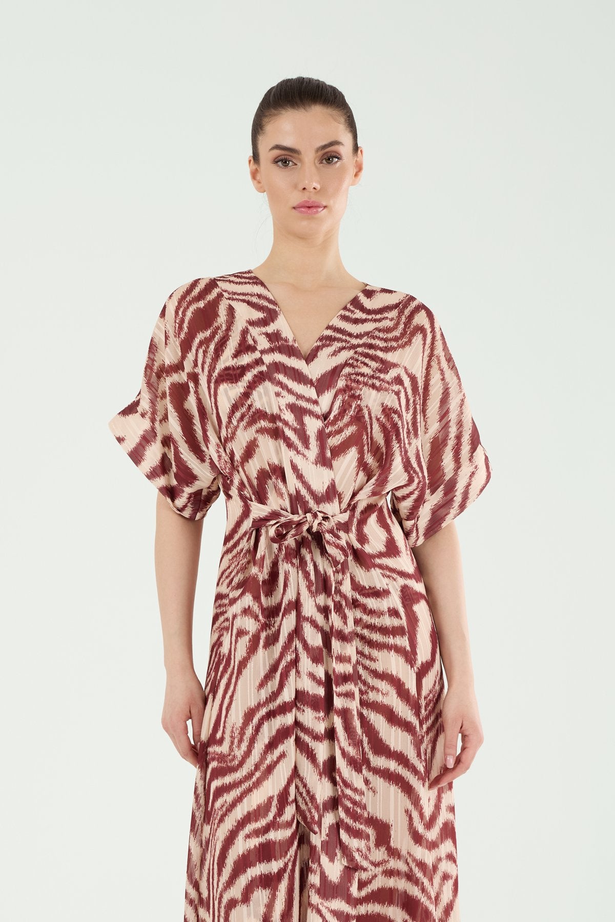 P25040 UZUN BAĞLAMALI KAFTAN