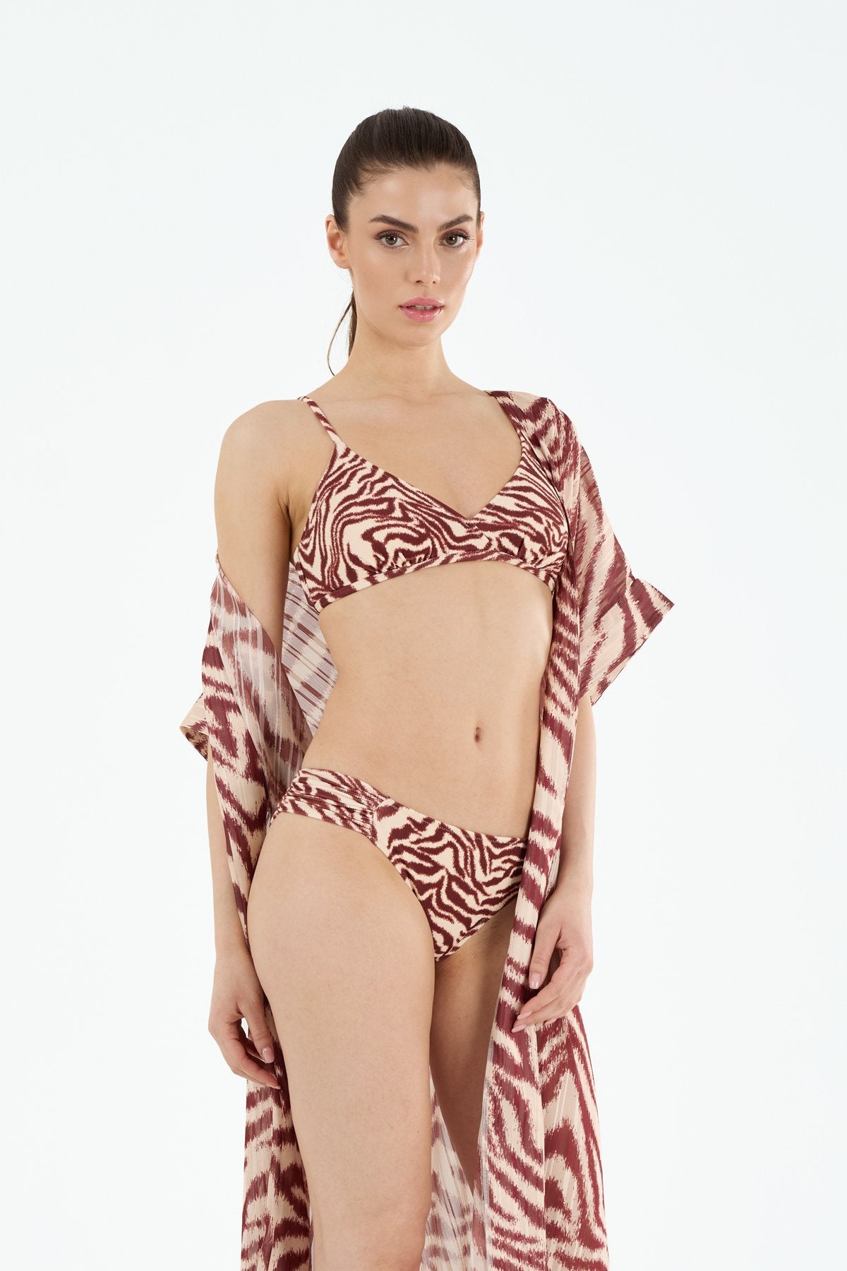P25040 UZUN BAĞLAMALI KAFTAN