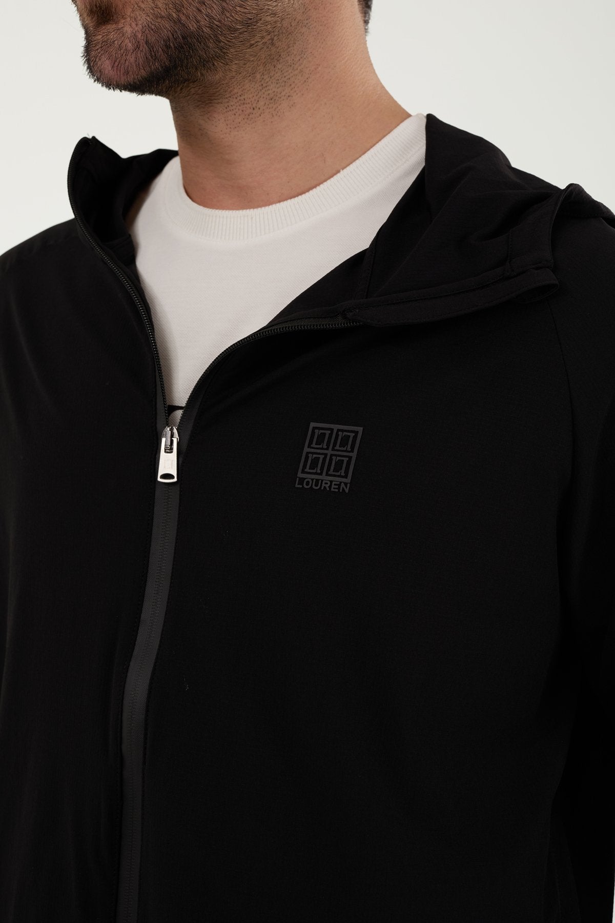 W864 Kapüşonlu Koşucu Üst