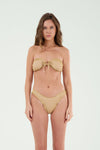 B21009 Sim Detaylı Straplez Bikini Takım