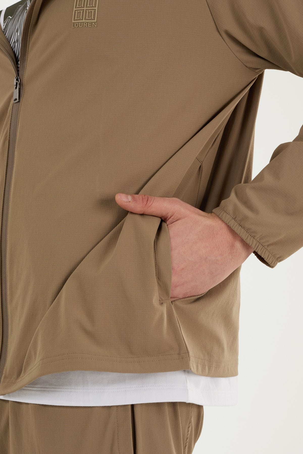 W864 Kapüşonlu Koşucu Üst