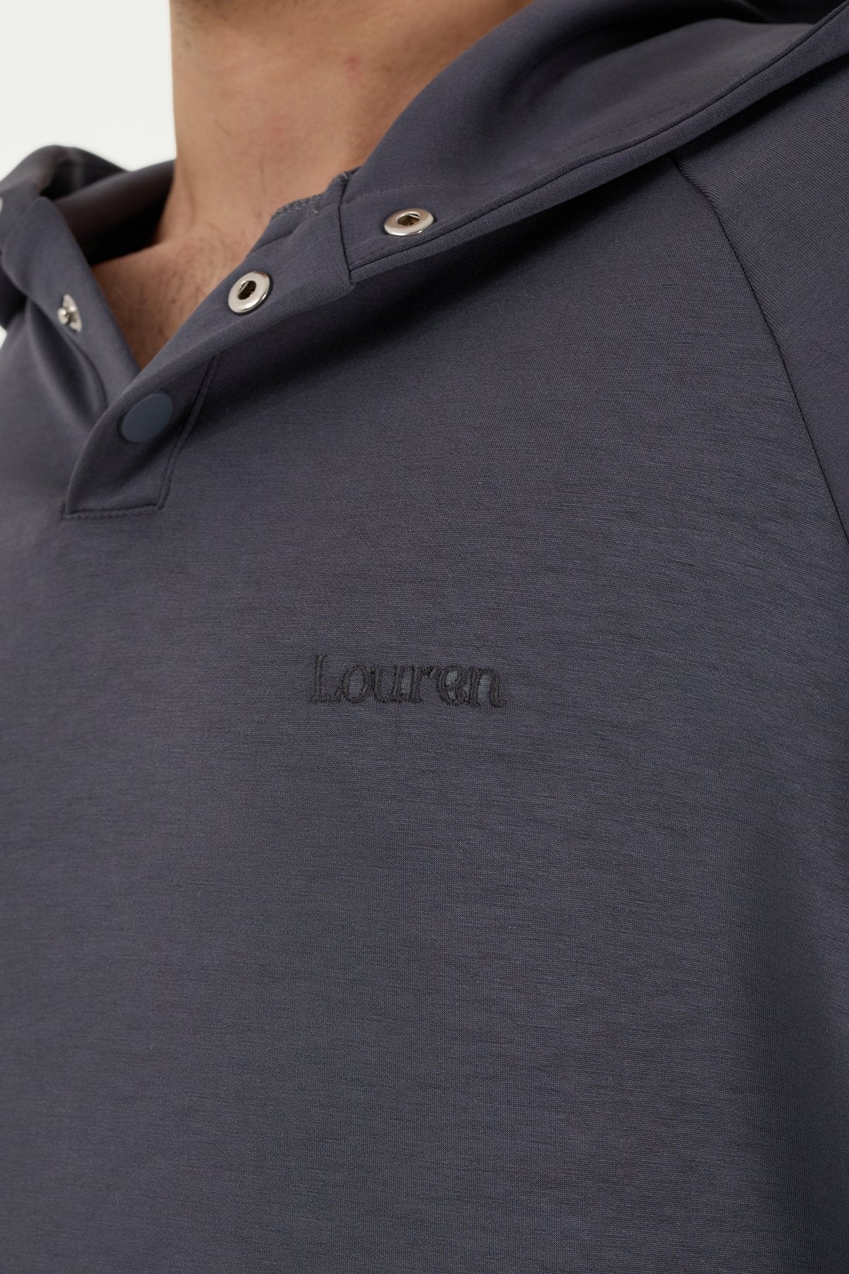 W861 Modal Kumaş Kapüşonlu Spor Üst